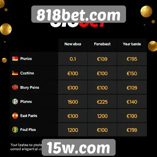 Comparativo de bônus oferecidos pelo 818bet